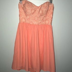 Coral dress